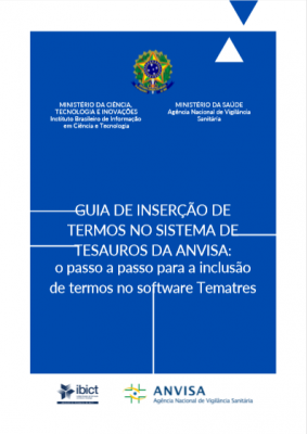 Guia de inserção de termos no sistema de tesauros na ANVISA